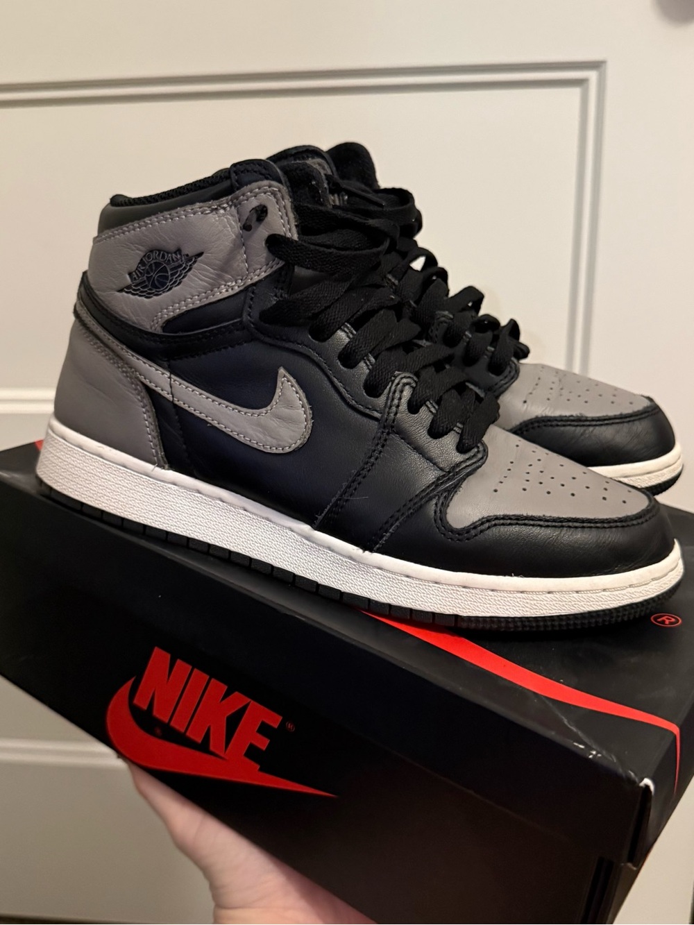 Jordan 1 High OG Black/Gray Women's Sneakers